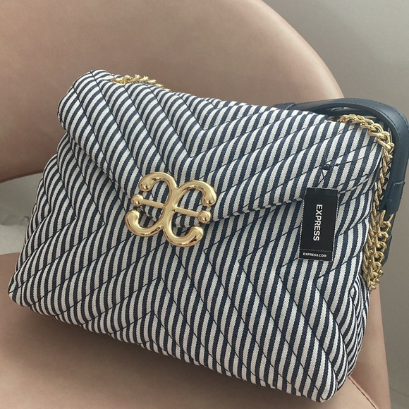 Express Handbags - New with tags! Express Quilted Nautical Crossbody Bag
